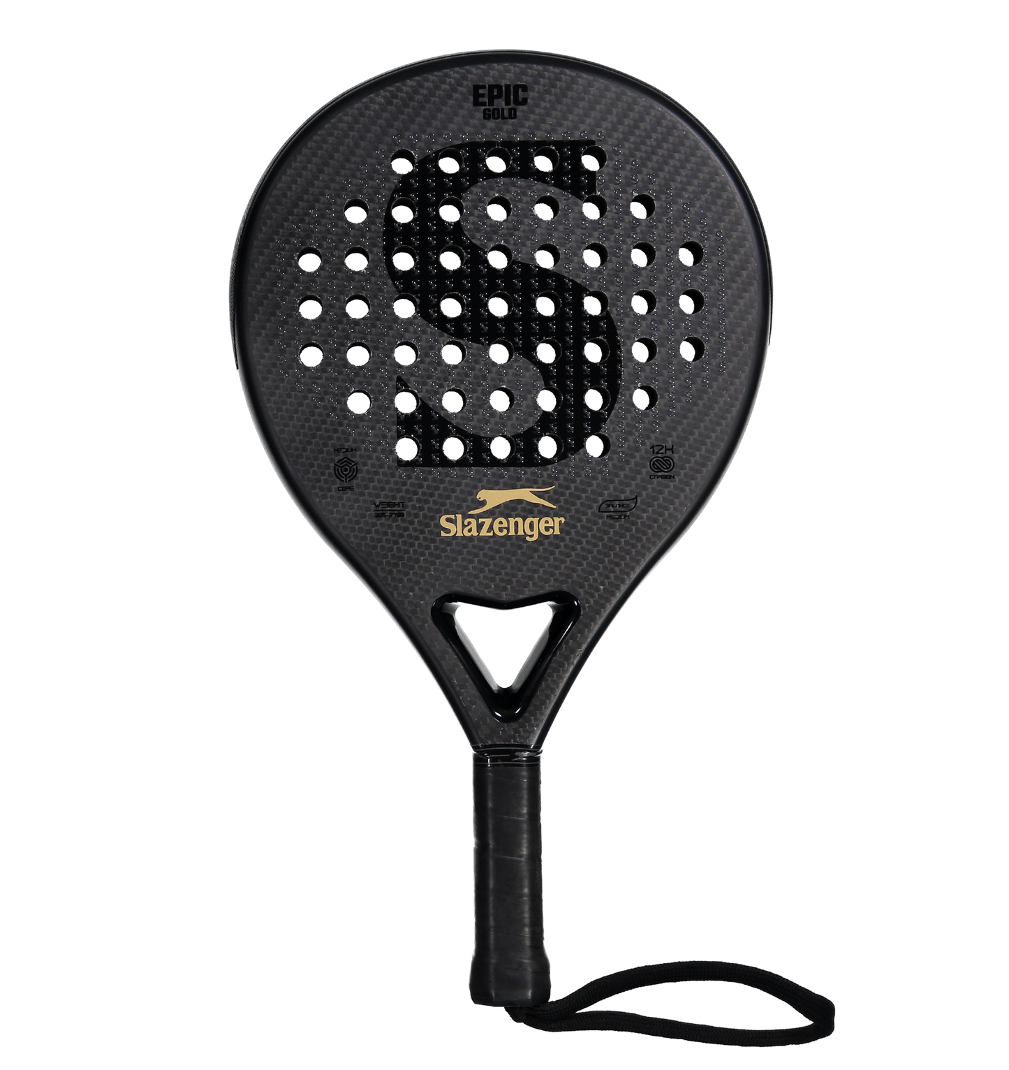 Slazenger Padel Racket Panther Epic Gold 12K KD2