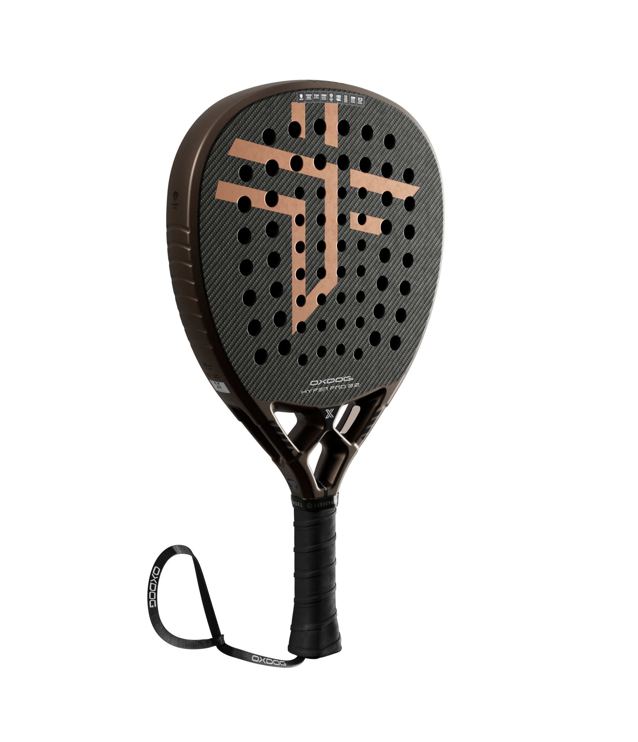 HYPER PRO 2.0 HES-Carbon PowerRibs 3D/Sand DR 2026 – The Padel Shop